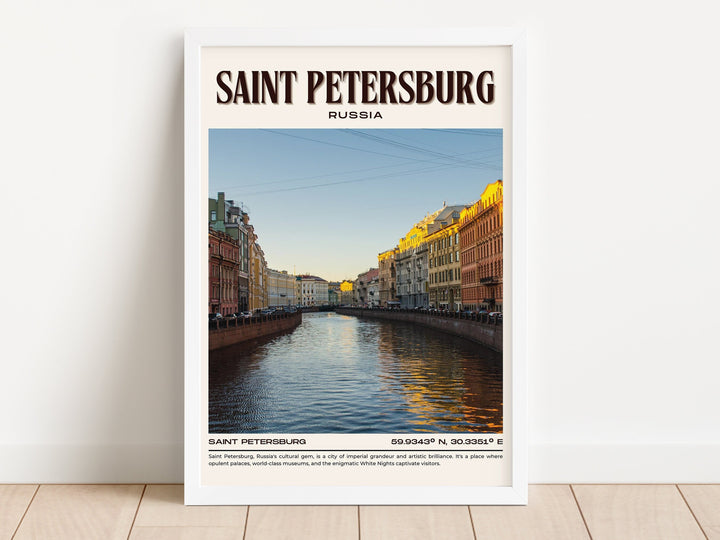 Saint Petersburg Vintage Wall Art, Russia