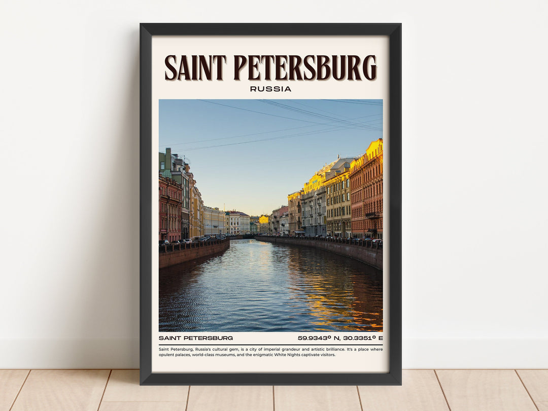 Saint Petersburg Vintage Wall Art, Russia