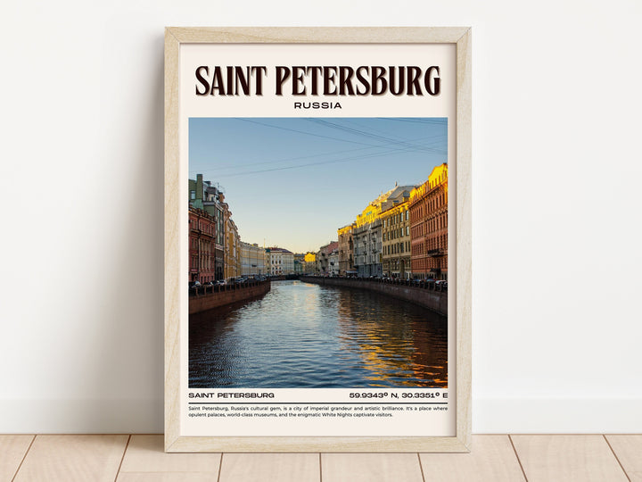 Saint Petersburg Vintage Wall Art, Russia