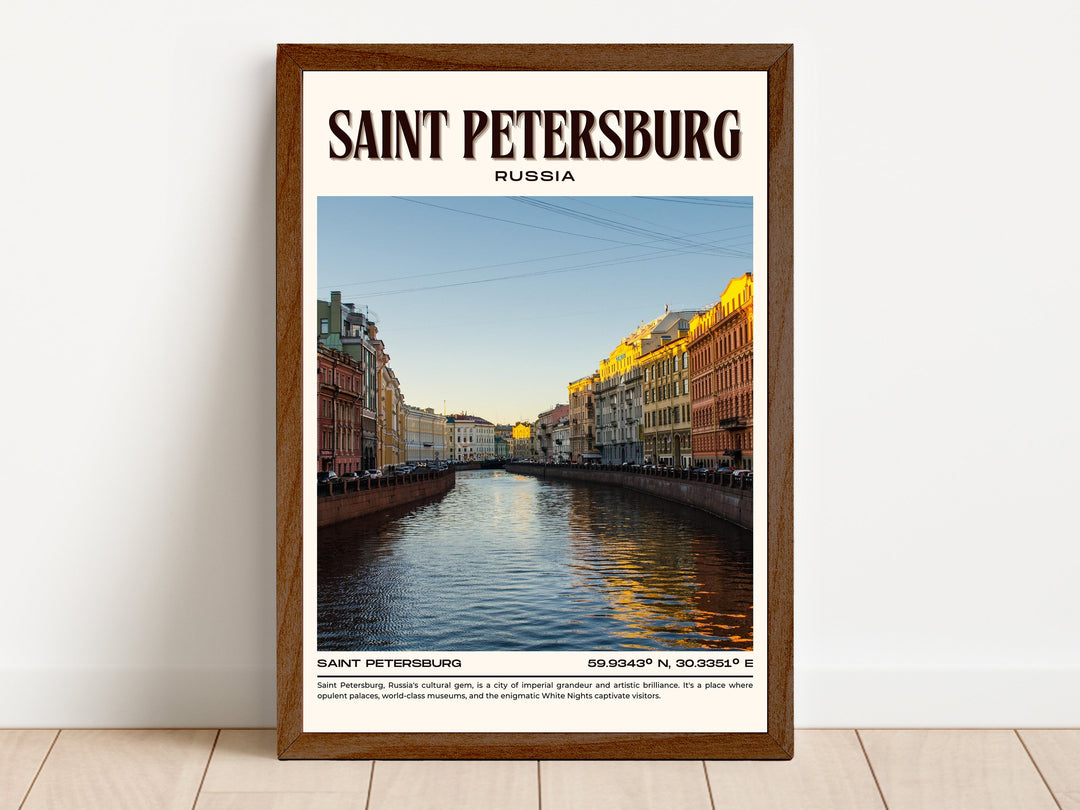 Saint Petersburg Vintage Wall Art, Russia