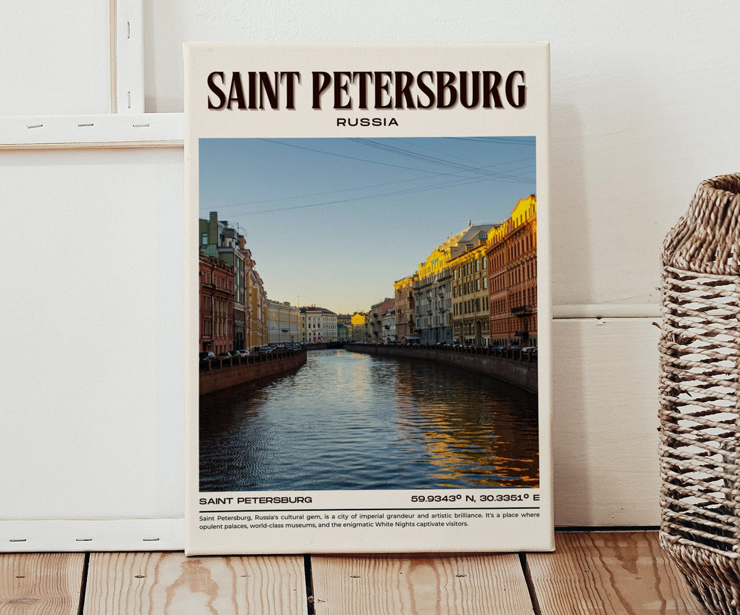 Saint Petersburg Vintage Wall Art, Russia