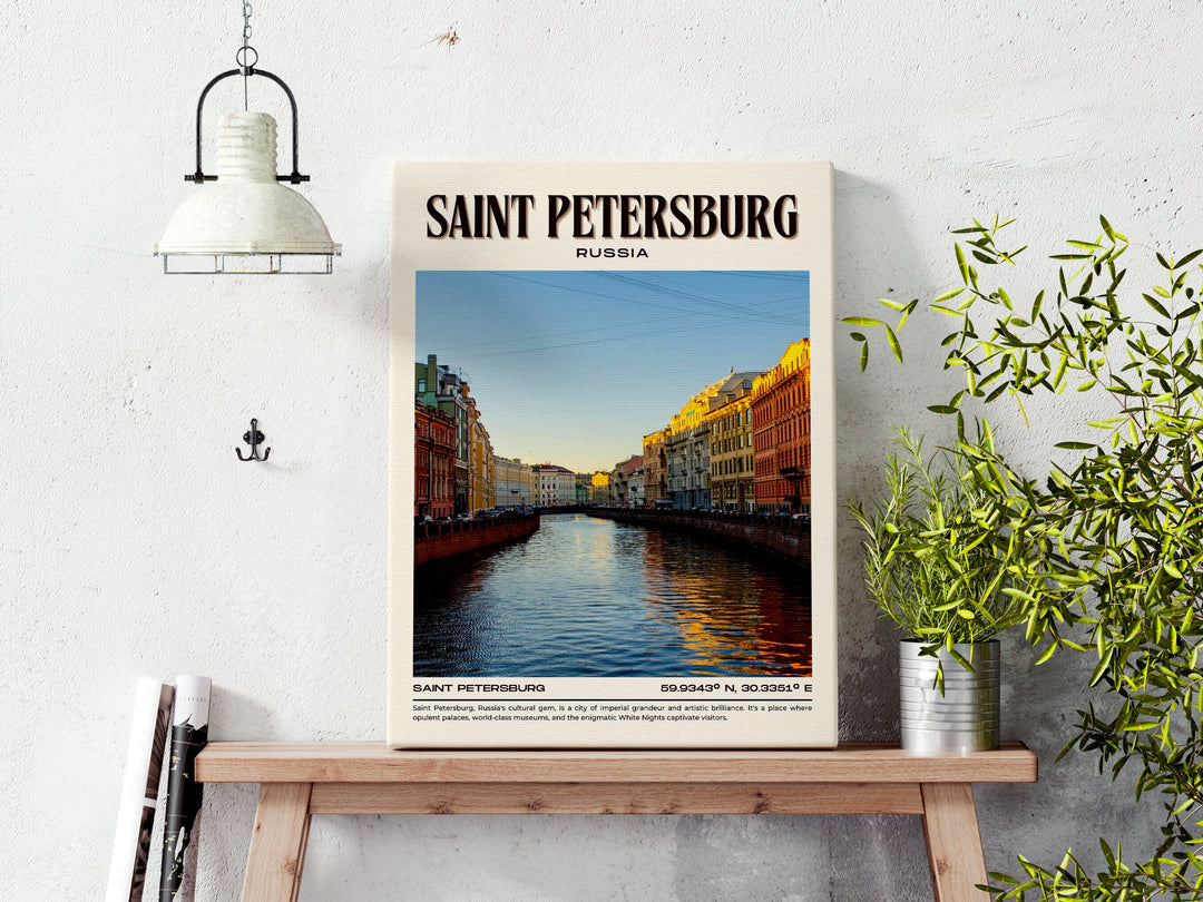 Saint Petersburg Vintage Wall Art, Russia