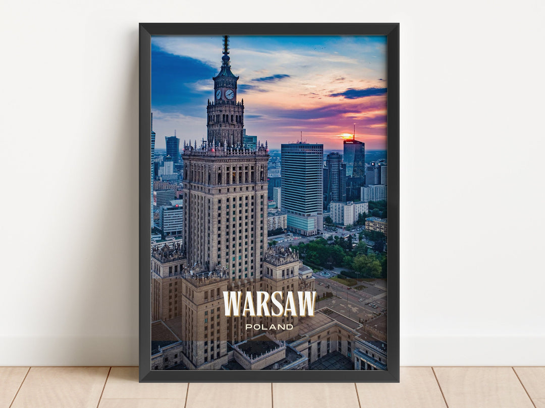 Warsaw Retro Wall Art, Poland