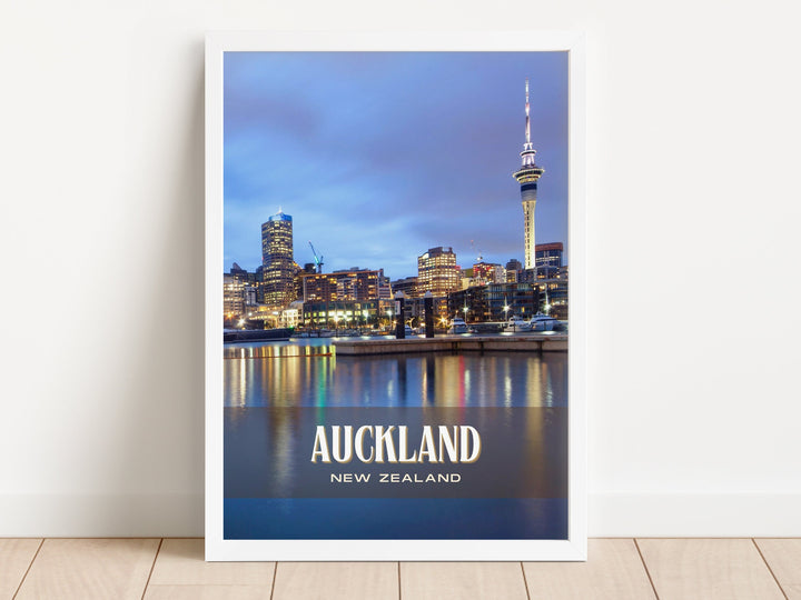 Auckland Retro Wall Art, New Zealand