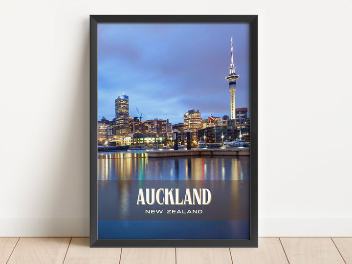 Auckland Retro Wall Art, New Zealand