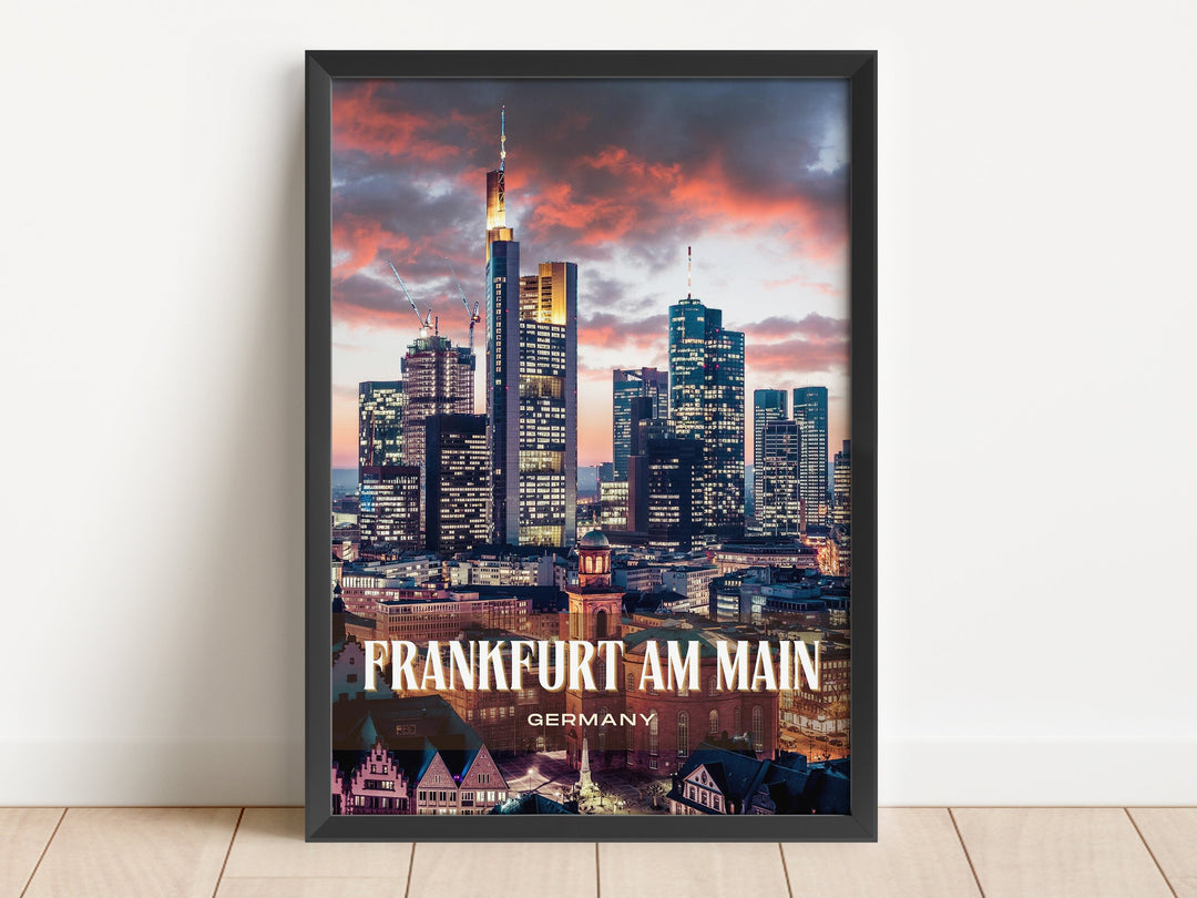 Frankfurt am Main Retro Wall Art, Germany