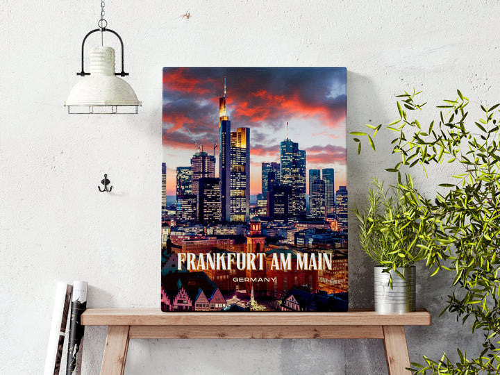 Frankfurt am Main Retro Wall Art, Germany