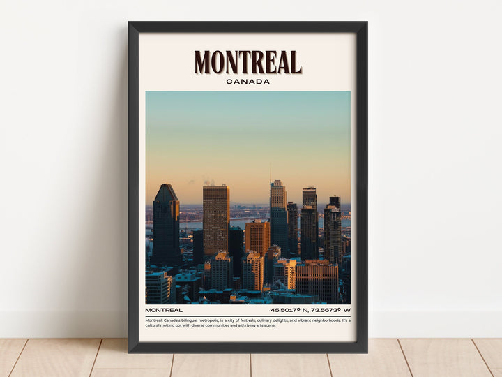 Montreal Vintage Wall Art, Canada