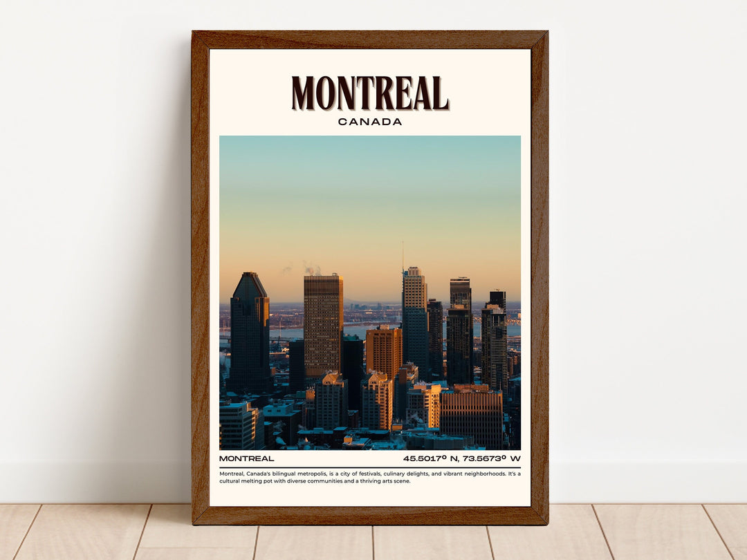 Montreal Vintage Wall Art, Canada