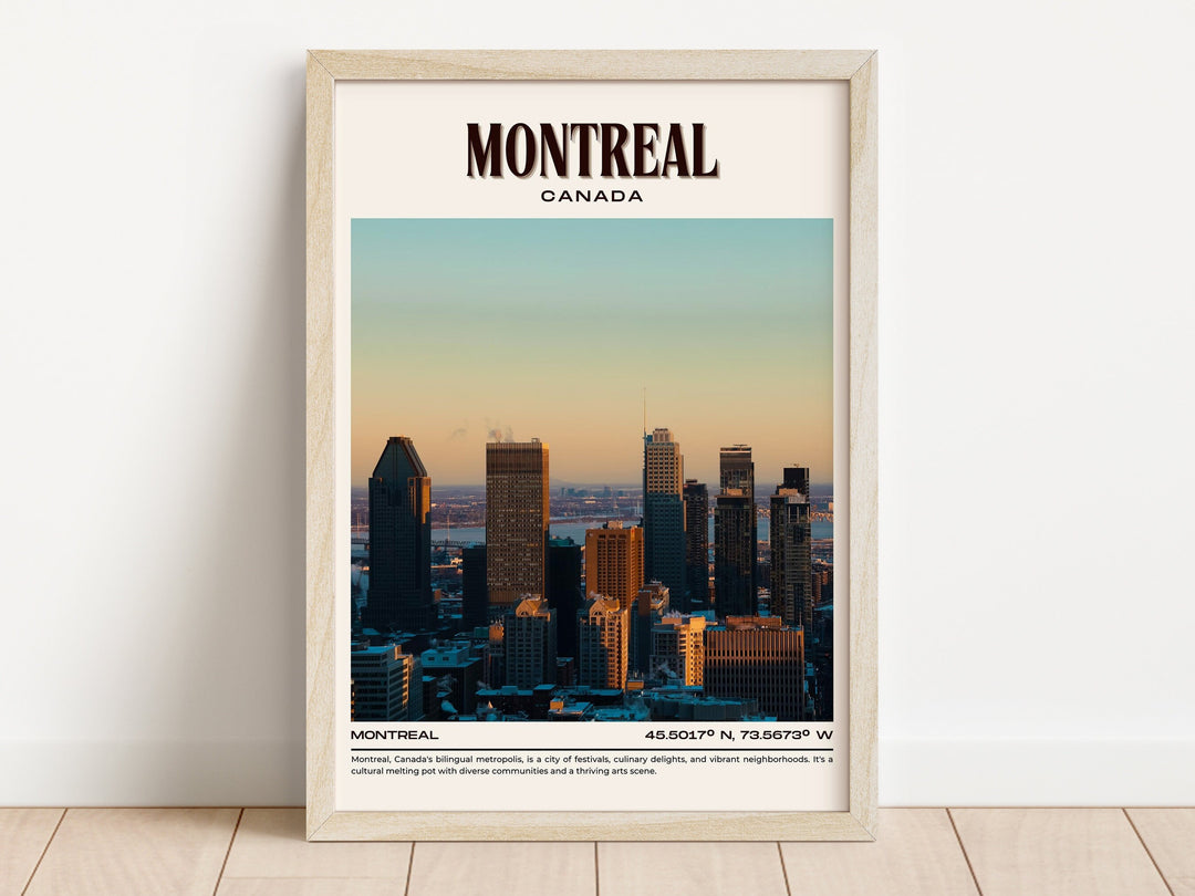 Montreal Vintage Wall Art, Canada