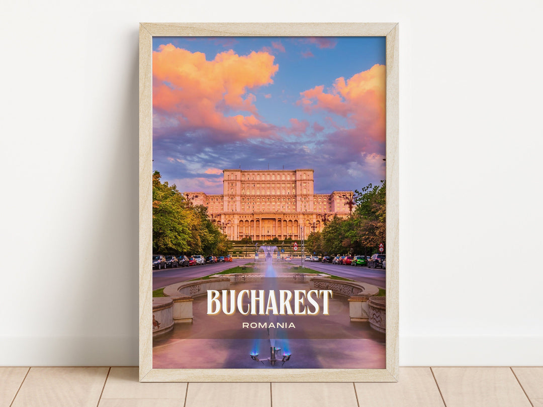 Bucharest Retro Wall Art, Romania