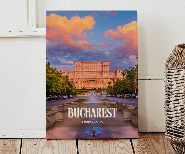 Bucharest Retro Wall Art, Romania