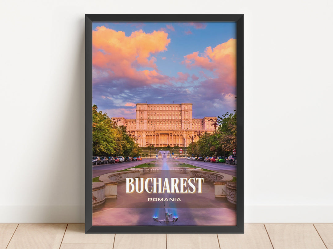 Bucharest Retro Wall Art, Romania