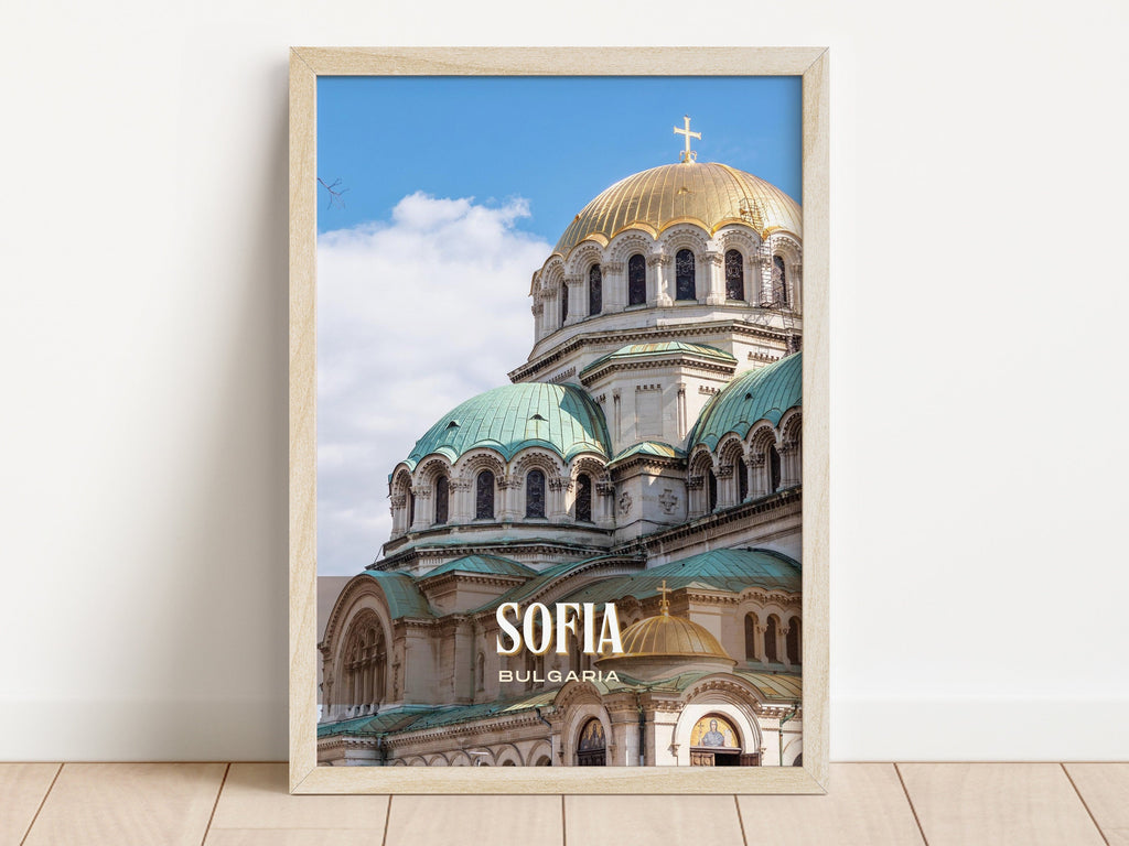 Sofia Retro Wall Art, Sofia Canvas, Sofia Photo, Sofia, Bulgaria