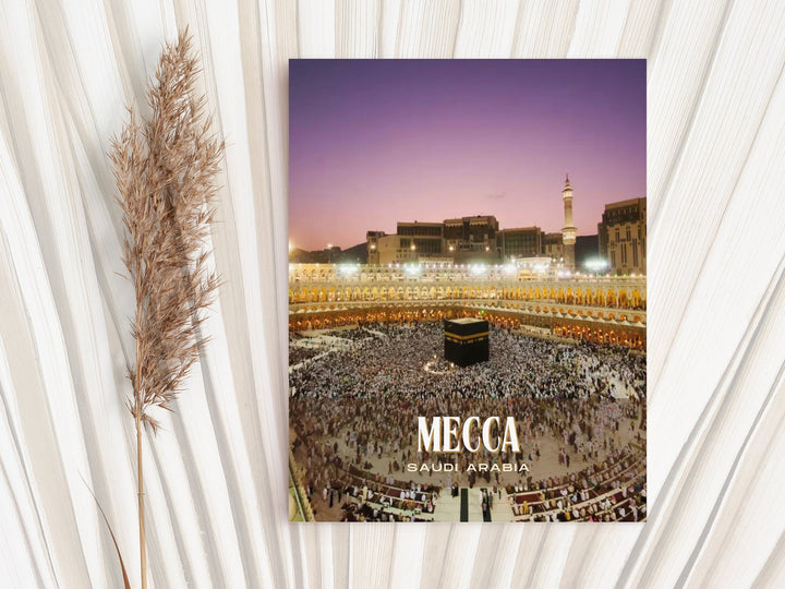 Mecca Retro Wall Art, Saudi Arabia