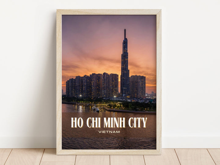 Ho Chi Minh City Retro Wall Art, Vietnam