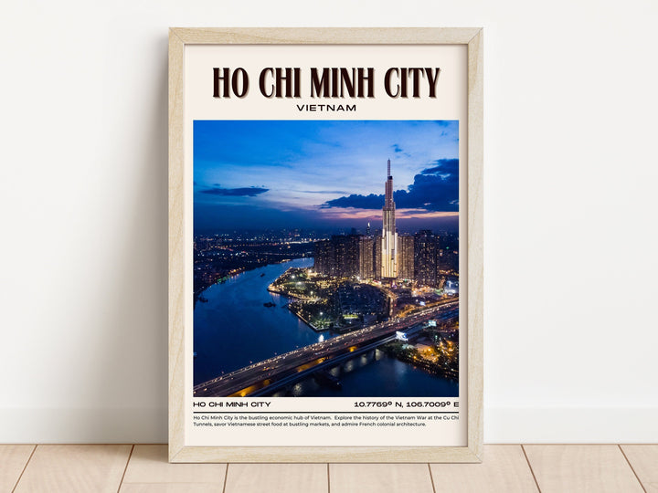 Ho Chi Minh City Vintage Wall Art, Vietnam