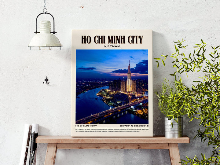 Ho Chi Minh City Vintage Wall Art, Vietnam