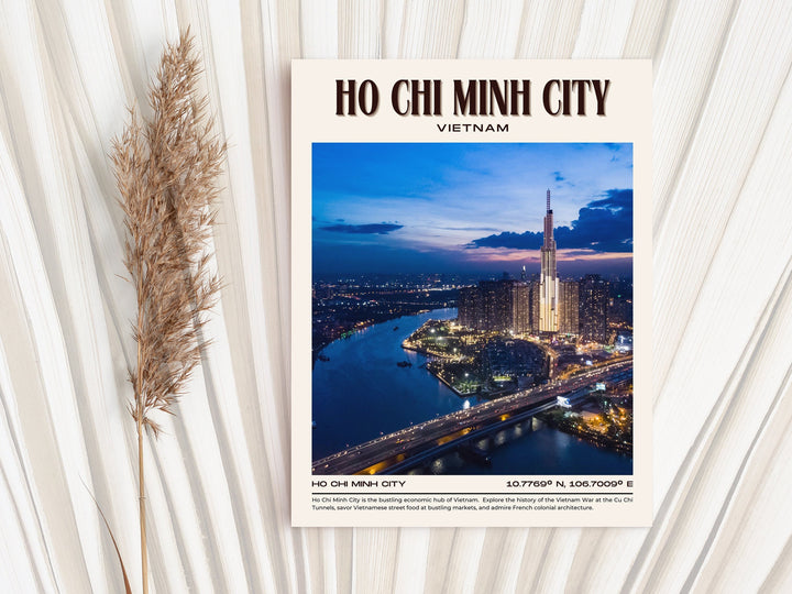 Ho Chi Minh City Vintage Wall Art, Vietnam