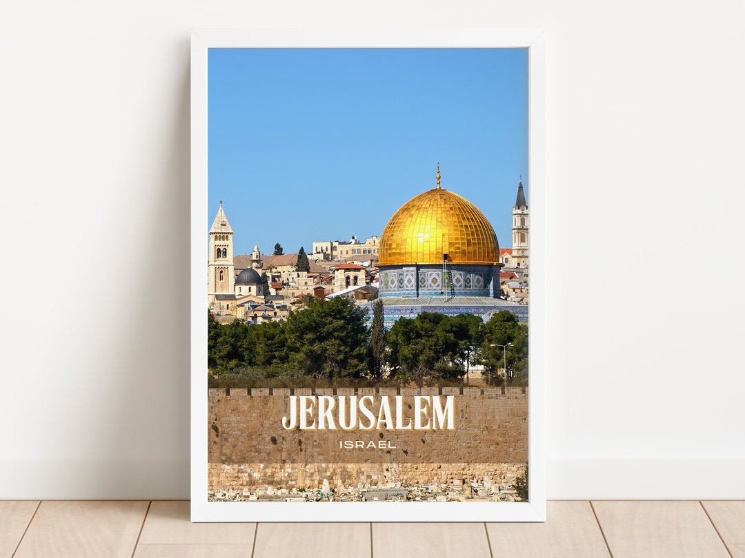 Jerusalem Retro Wall Art, Israel