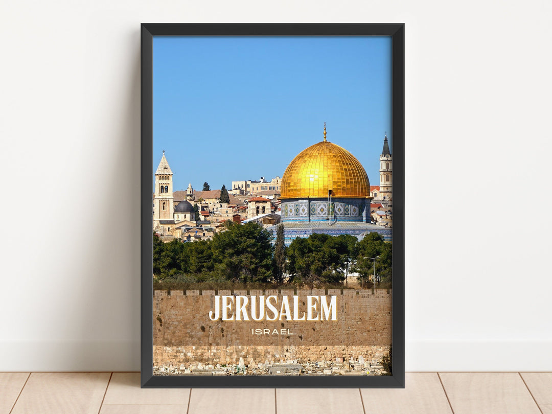 Jerusalem Retro Wall Art, Israel