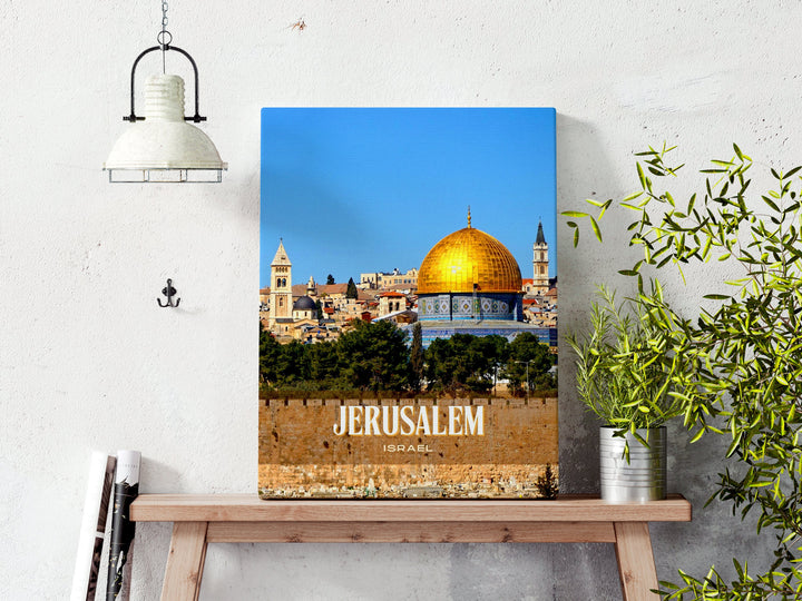 Jerusalem Retro Wall Art, Israel