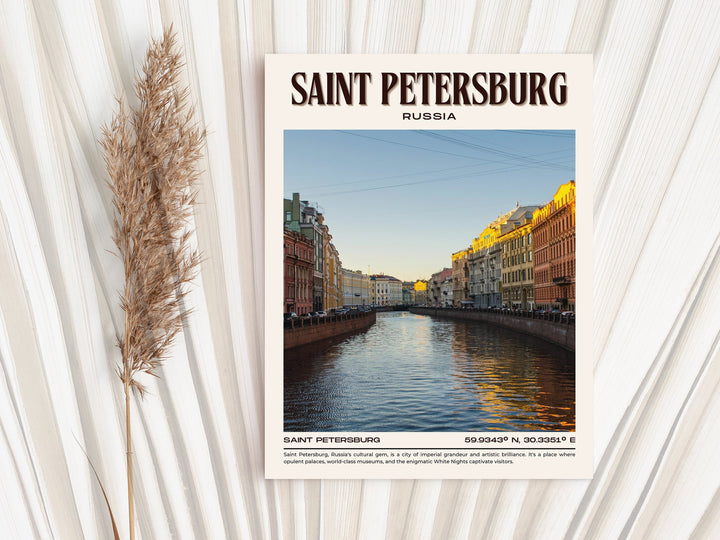 Saint Petersburg Vintage Wall Art, Russia