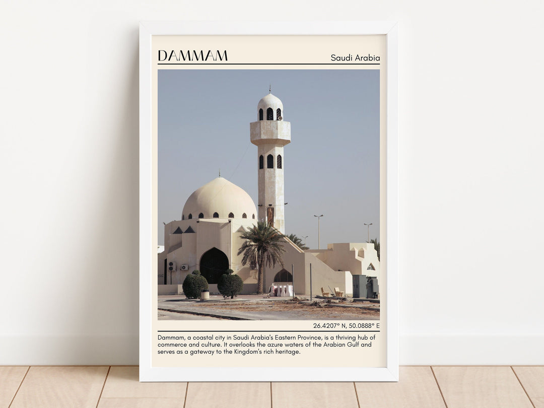 Dammam Minimal Wall Art, Saudi Arabia