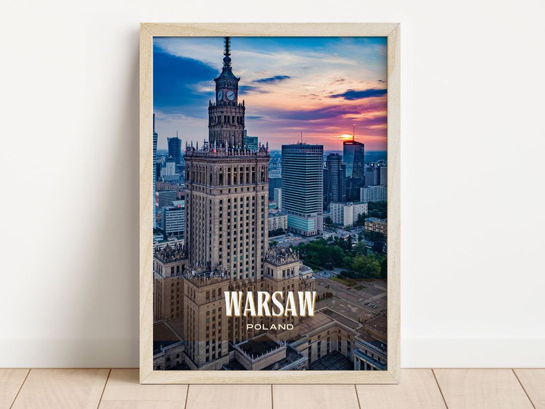 Warsaw Retro Wall Art, Poland