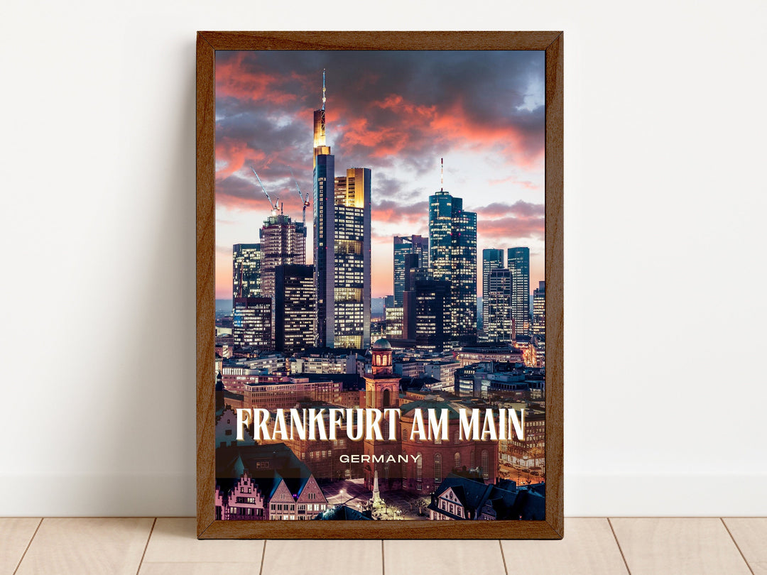 Frankfurt am Main Retro Wall Art, Germany