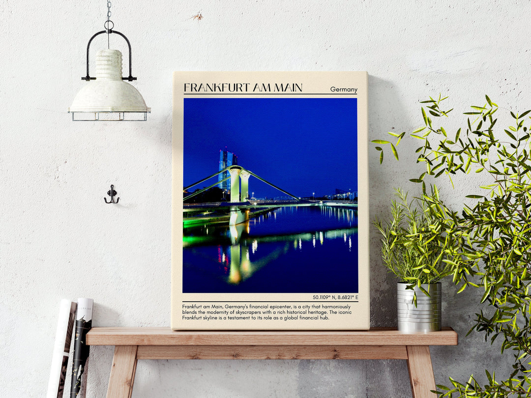 Frankfurt am Main Minimal Wall Art, Germany