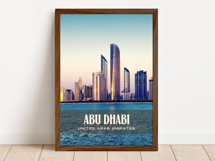 Abu Dhabi Retro Wall Art, UAE