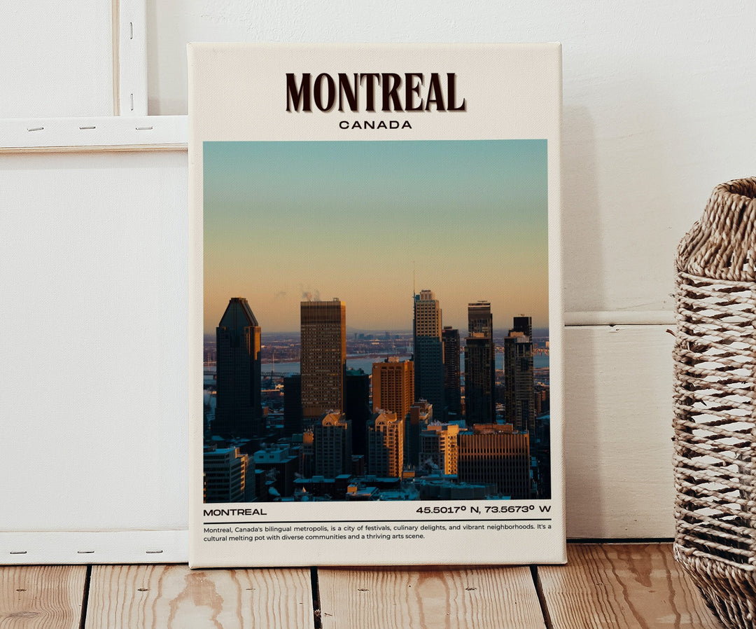 Montreal Vintage Wall Art, Canada