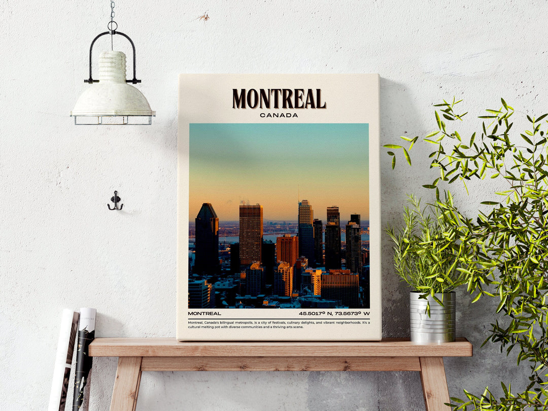 Montreal Vintage Wall Art, Canada