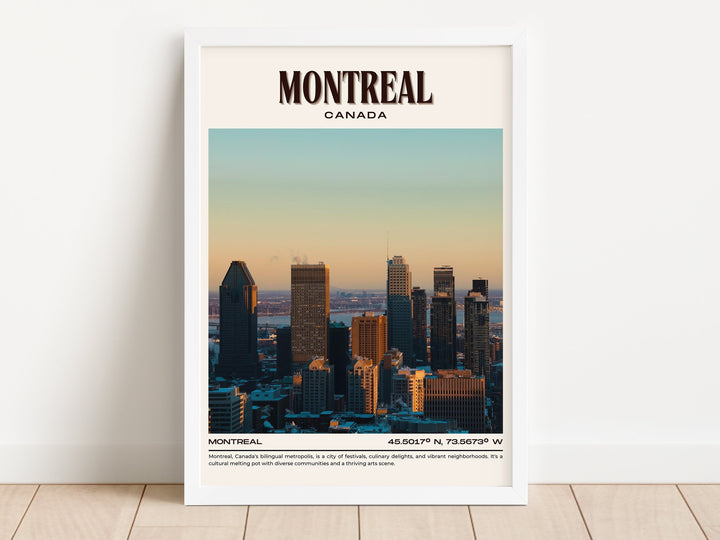 Montreal Vintage Wall Art, Canada