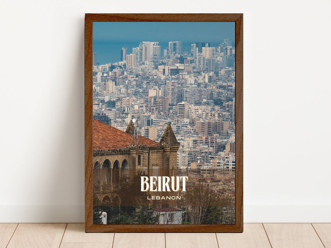 Beirut Retro Wall Art, Lebanon