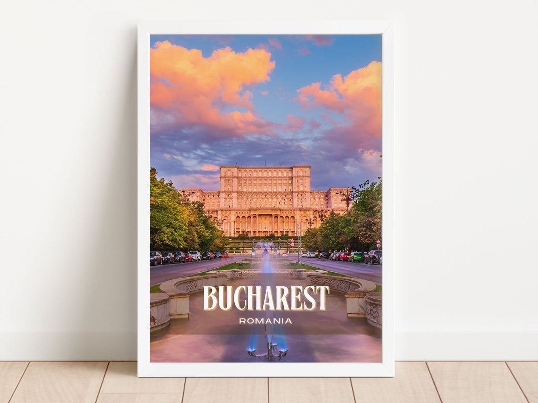 Bucharest Retro Wall Art, Romania