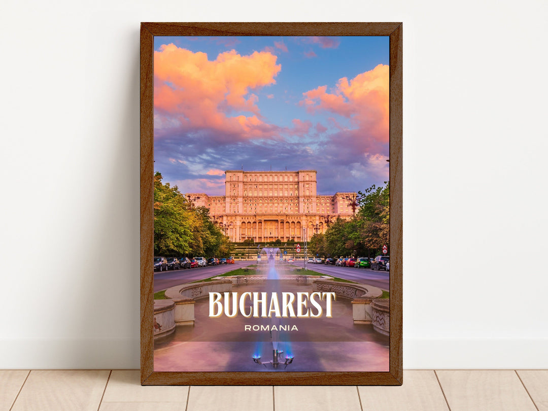 Bucharest Retro Wall Art, Romania